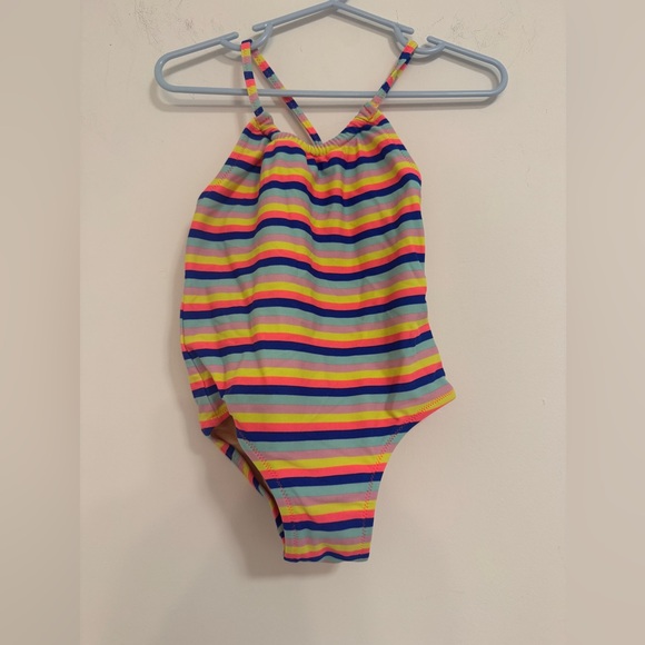 Crewcuts Other - Crewcuts Multicolor Striped Kids Swim One Piece